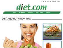 Tablet Screenshot of diet.com